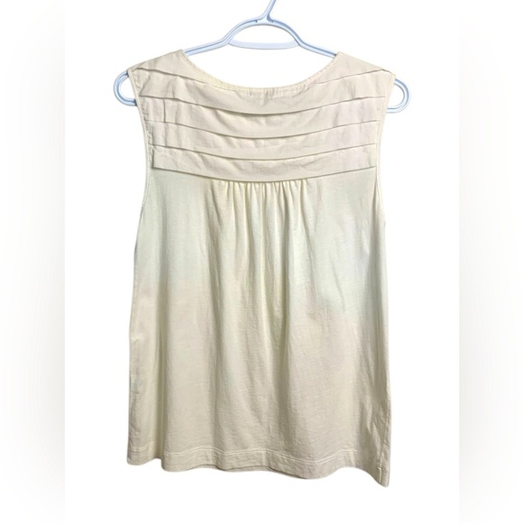 Theory Off White Tunic Style Sleeveless Summer Top - Picture 3 of 12